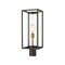 Z-Lite Dunbroch 1 Light Outdoor Post Mount Fixture, Deep Bronze + Outdoor Brass & Clear 584PHMR-DBZ-OBS - alternate 4